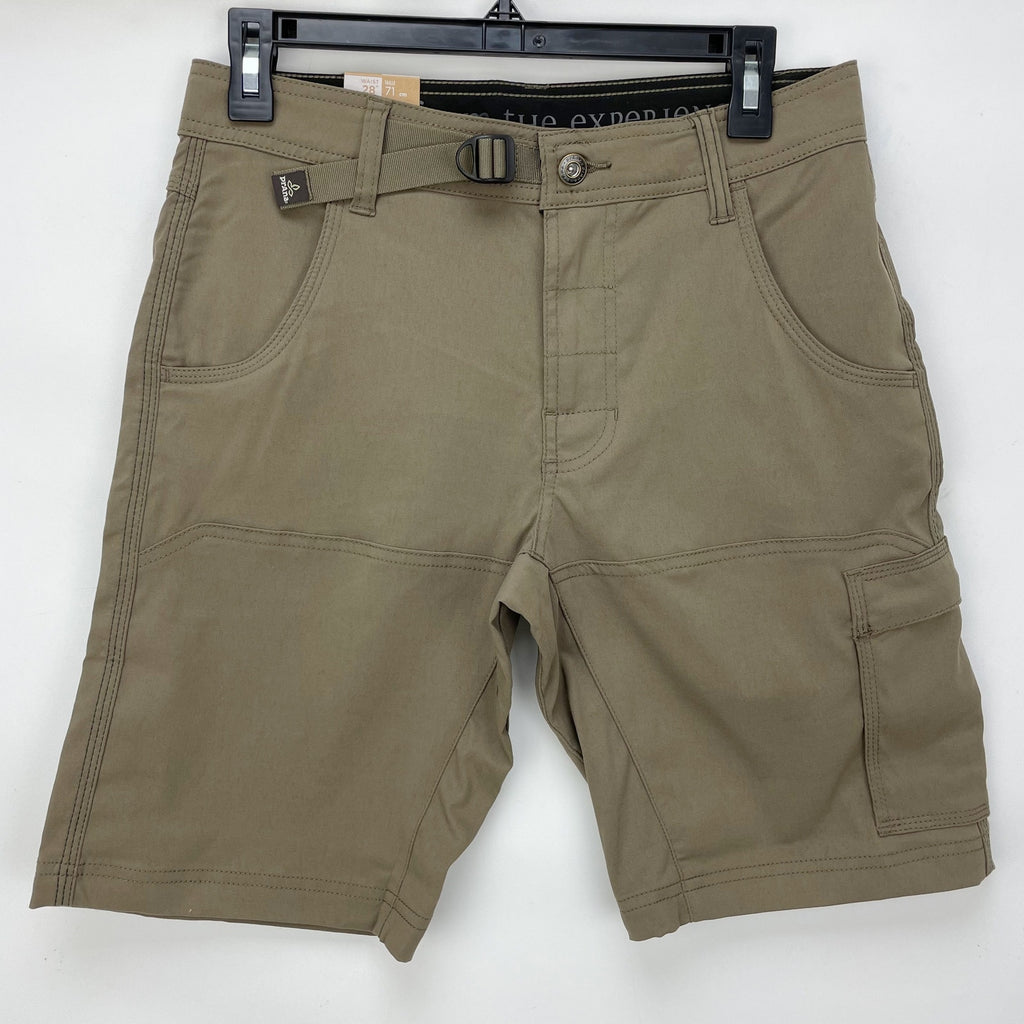 prAna Mens Stretch Zion Shorts Size 28 Mud Brown 10 inch Inseam NWT