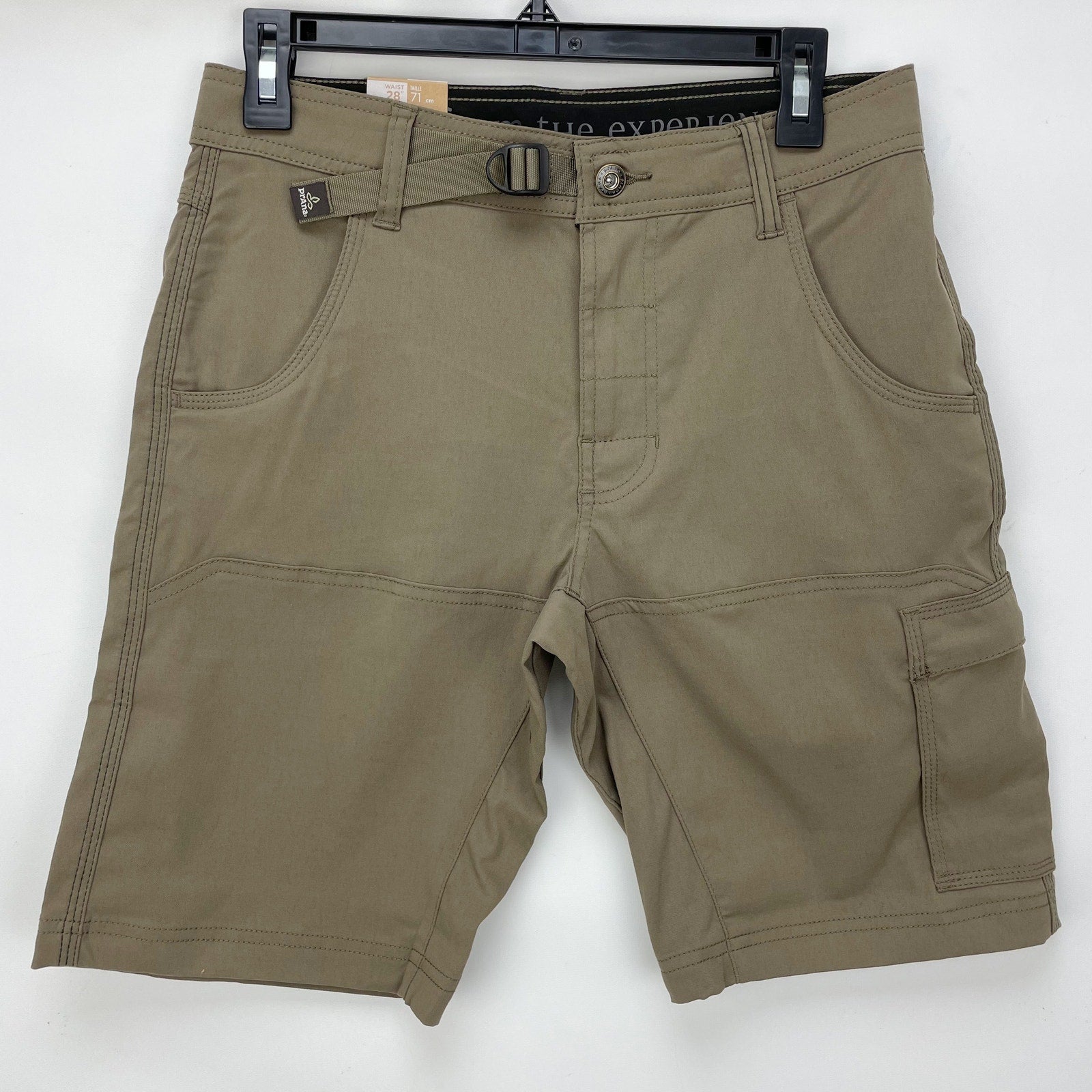 prAna Mens Stretch Zion Shorts Size 28 Mud Brown 10 inch Inseam NWT