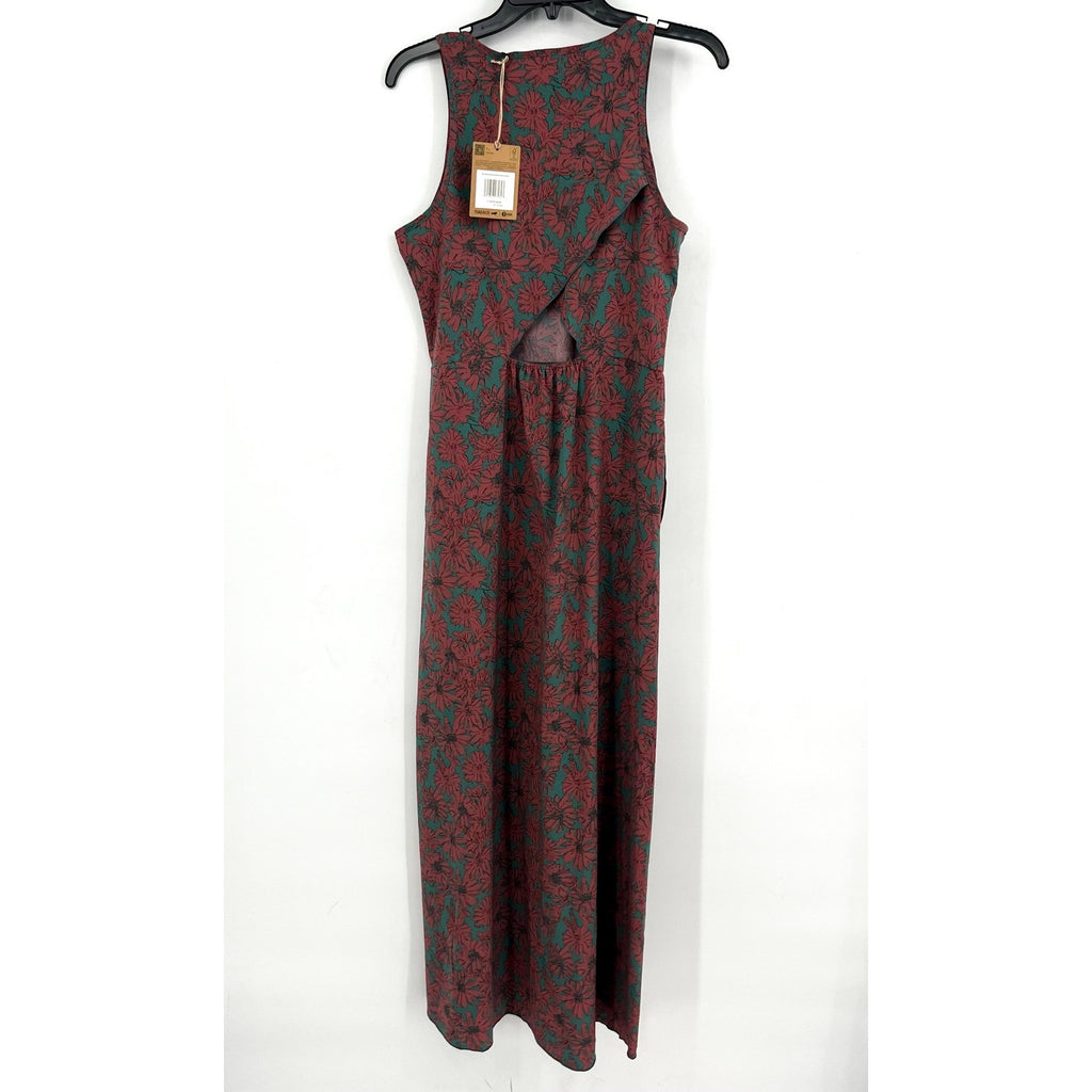 TOAD & CO Women's Sunkissed Maxi Dress Medium Pink Gray Sleeveless UPF NWT