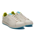 Kuru Womens Roam Court Shoes Size 7 Bright White Pale Lime Leather Sneakers NWOB
