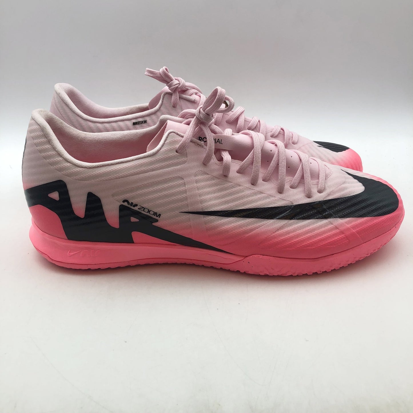 Nike Mens Mercurial Vapor 15 Academy IC Soccer Cleats Size 10 Pink Black NWOB