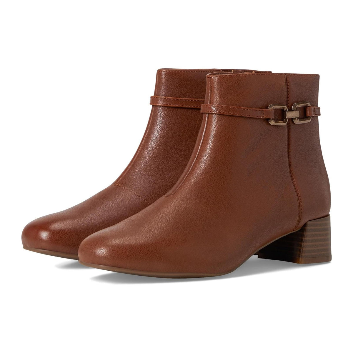 Clarks Womens Iridessa Air Ankle Boot Size 11 Wide EU 42.5 Brown Dark Tan NWOB