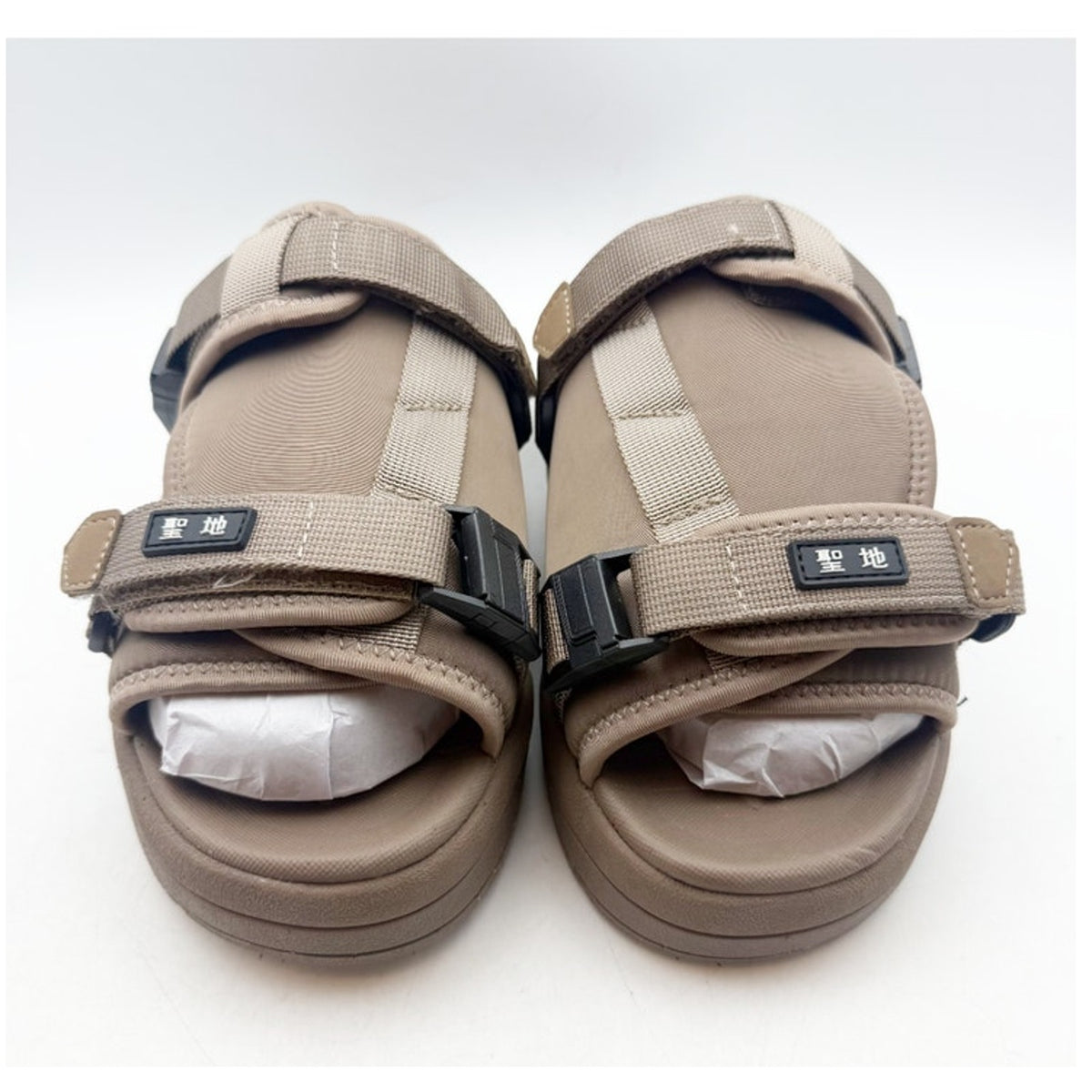 Seichi Mens Yoroi V2 Slide Sandals Size 11 EU 44 Taupe NIB
