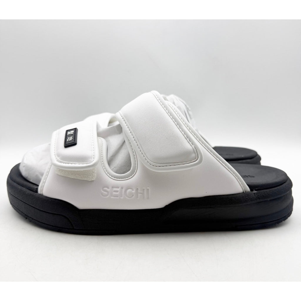 SEICHI Men's Senko Slide Sandals US 10 EU 43 White Black NIB