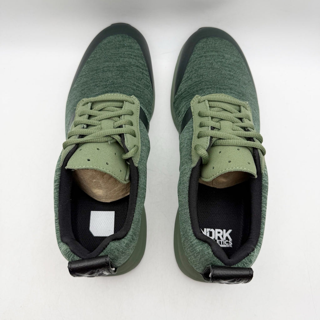 YORK Athletics Mens Henry Sweatshirt Casual Sneaker US 8 Green Knit Athletic NIB