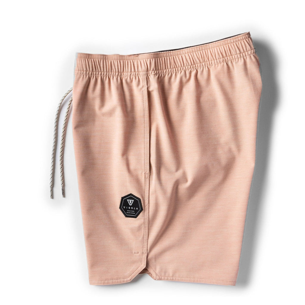 VISSLA Men's Breakers Ecolastic 16.5" Swim Trunks XL Orange Oxide Linerless NWT