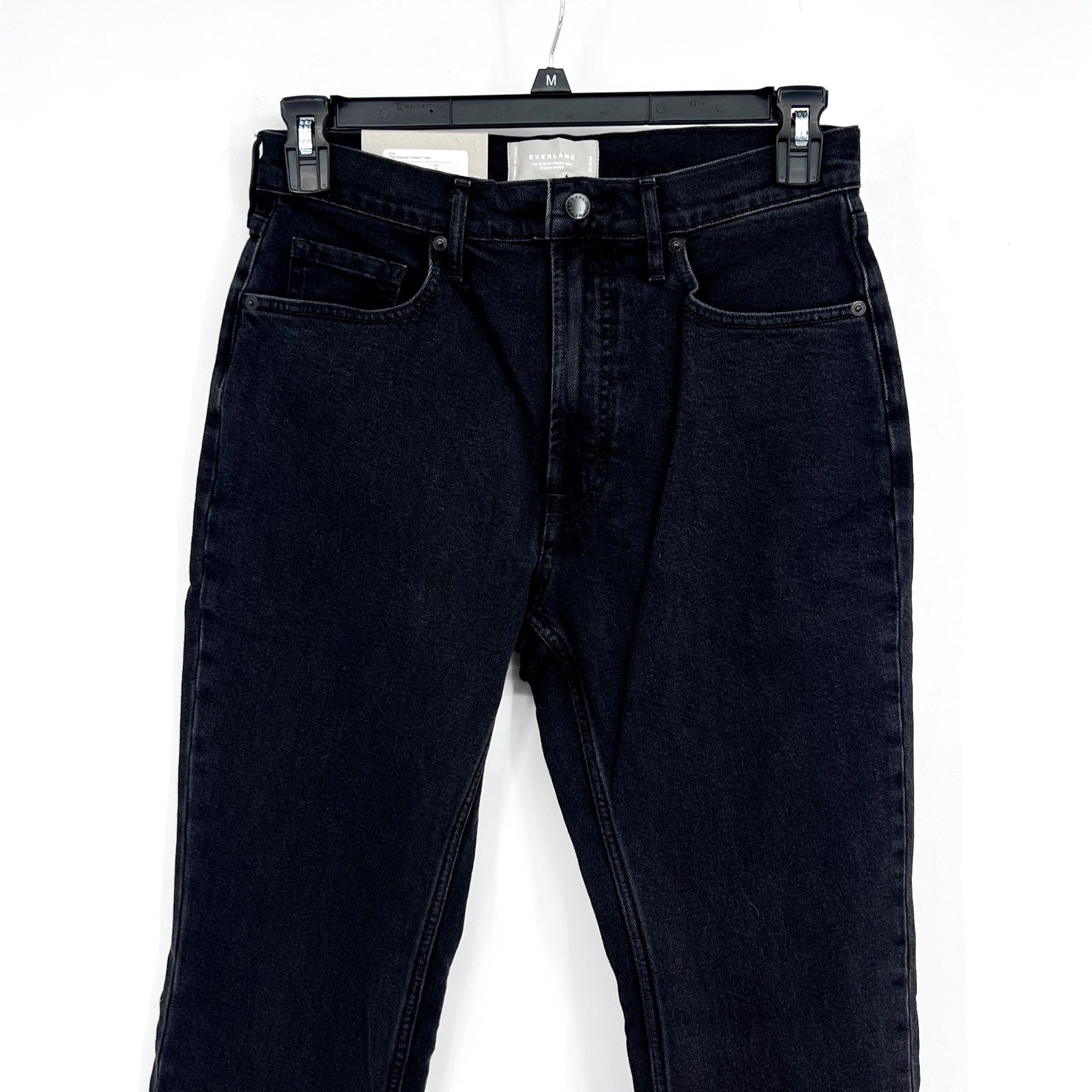 EVERLANE Womens The Original Cheeky Jeans Size 29 Tumbled Black 26.5" Inseam NWT