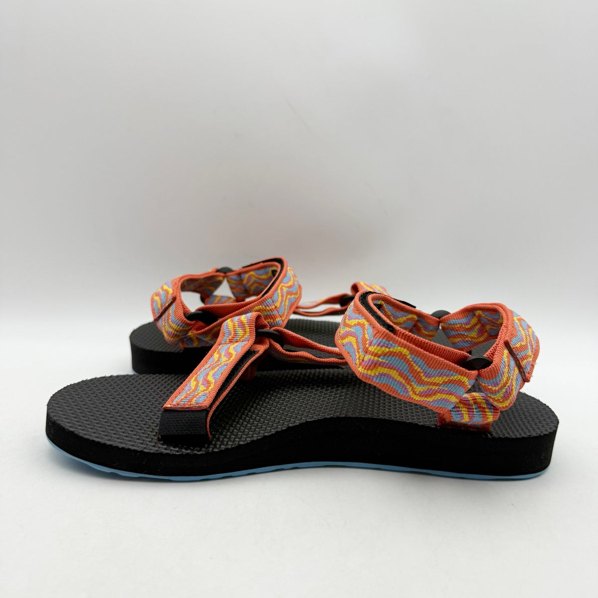 Teva Womens Original Universal Revive Sandals Size 6 EU 37 Orange Blue NIB