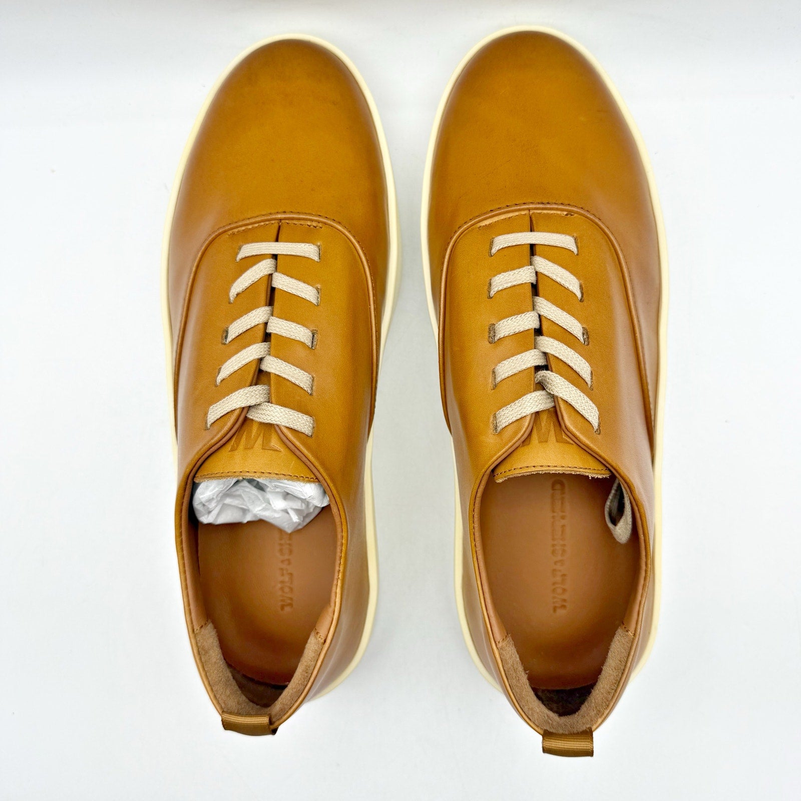 Wolf & Shepherd Womens Cruise Sneakers US 8 EU 39 Brown Leather NIB