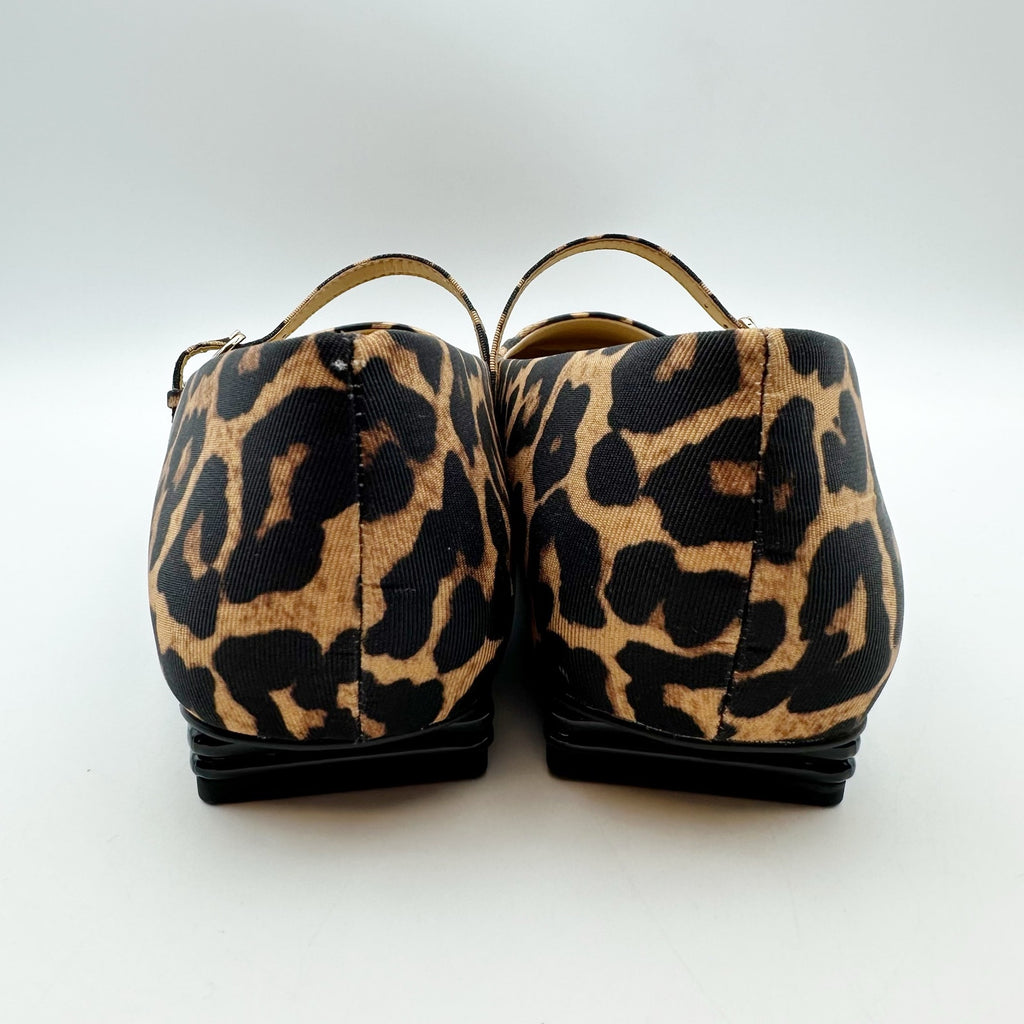 Franco Sarto Womens Tinsley Mary Jane Flats Size 11 M Leopard NWOB