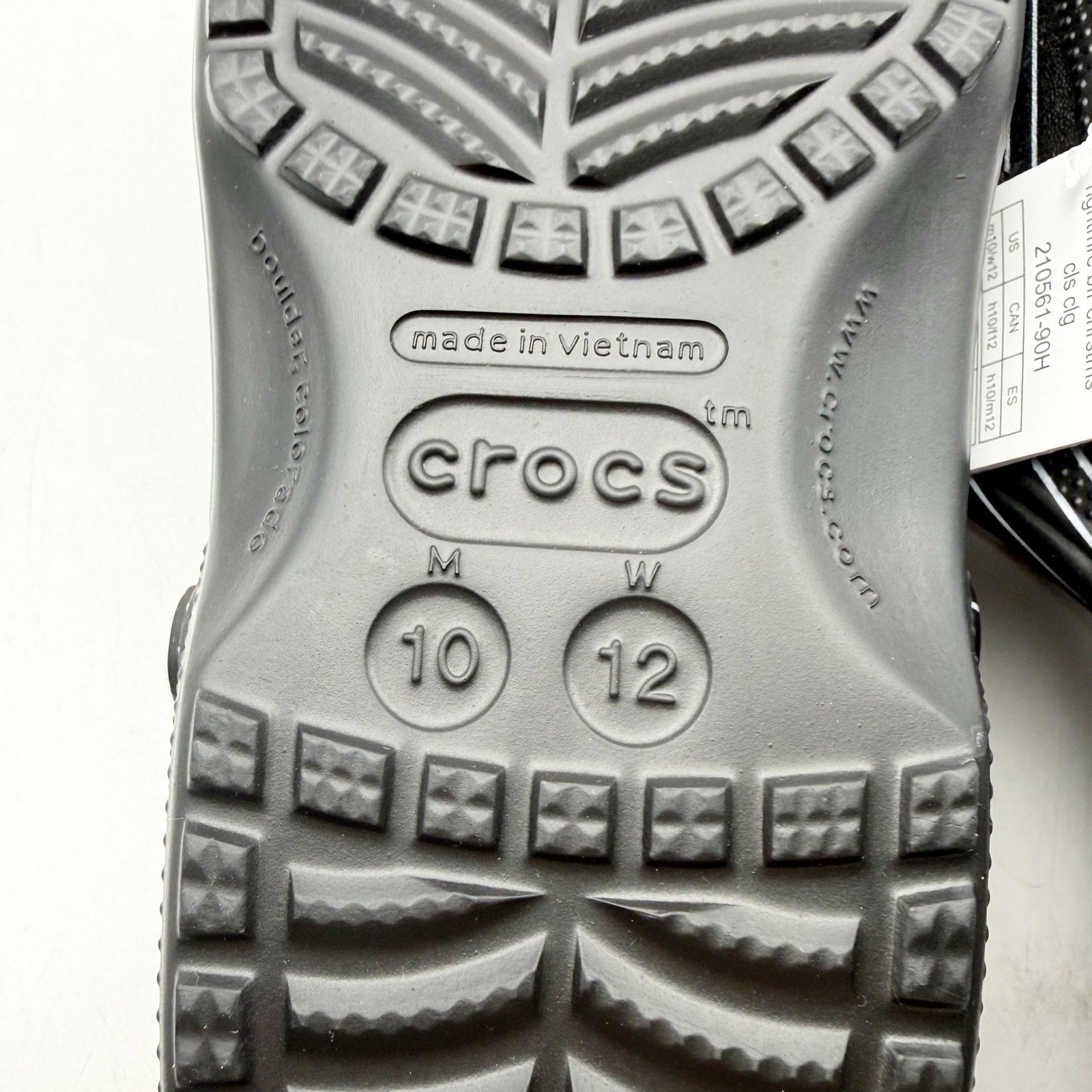 Crocs Classic Clog Mens 10 Jack Skellington Nightmare Before Christmas Black NWT