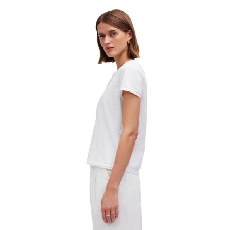 MADEWELL Women's Northside Vintage Tee Medium White Chalk Short Sleeve J8526 NWT