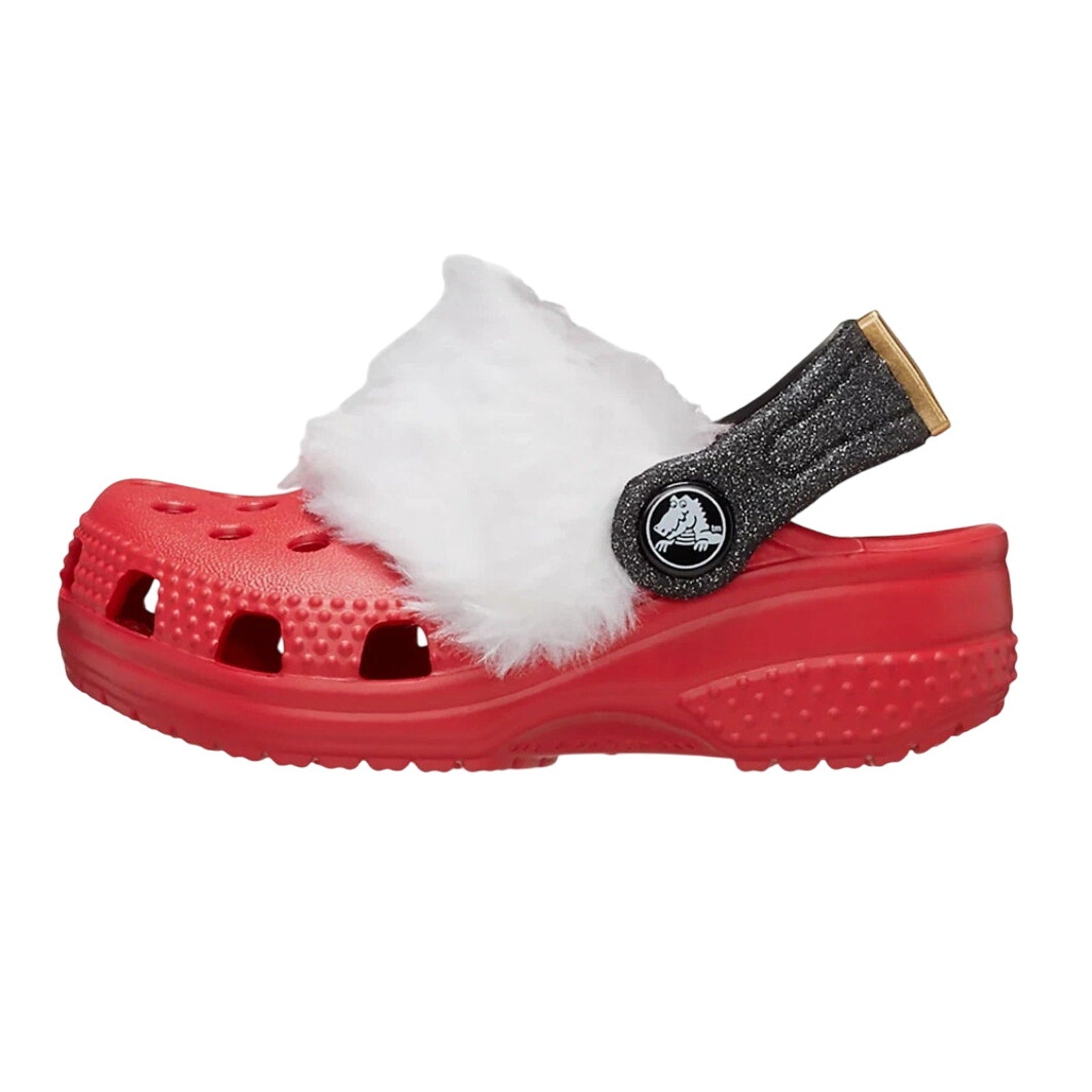 Crocs Baby Santa Classic Clogs Infant Size 2-3 Festive Red White Black NWT