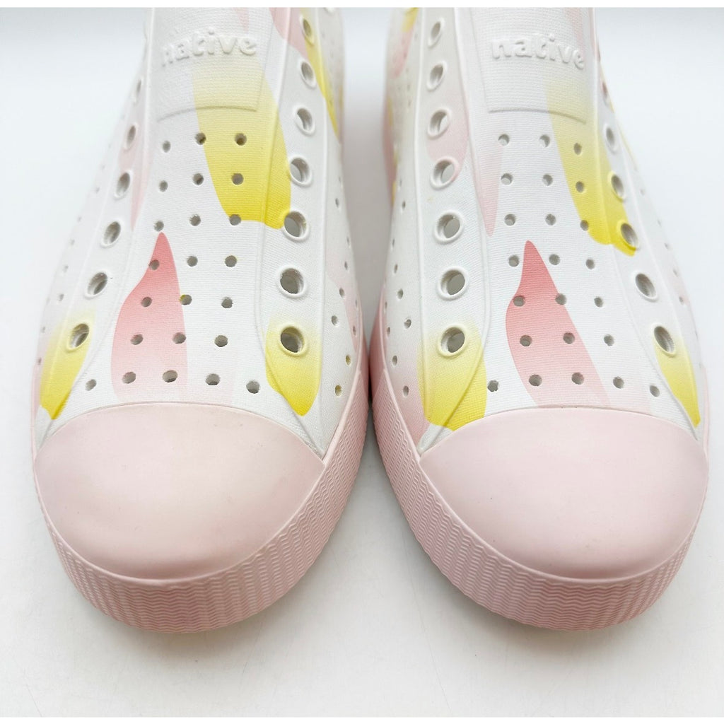Native Mens Jefferson Slip On Shoes Size 11 EU 45 White Pink EVA Waterproof NWOB