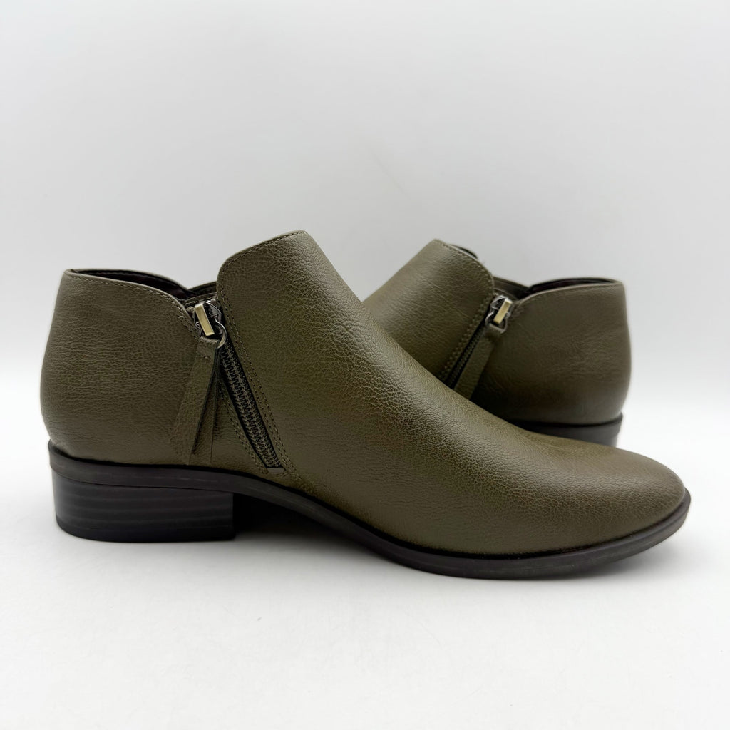 SOUL Naturalizer Womens Respect Ankle Boots Size 8 Wide EU 38.5 Green NIB