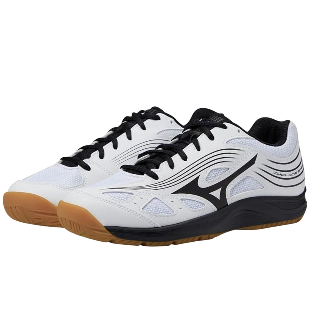 MIZUNO Womens Cyclone Speed 3 Volleyball Shoe Size 9.5 White Black Lace Up NWOB