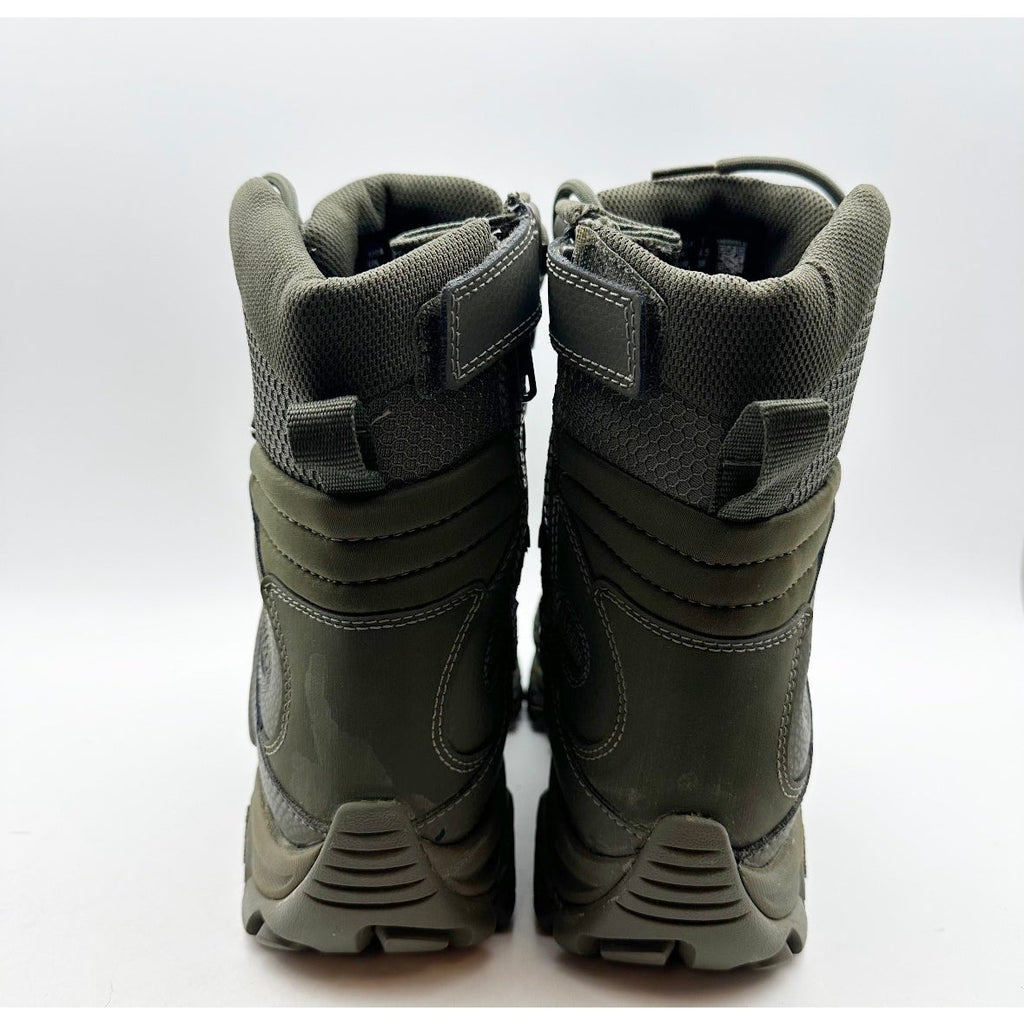 MERRELL Work Moab 3 8" Tactical Boots Mens 5 Womens 7 Green Leather NWOB