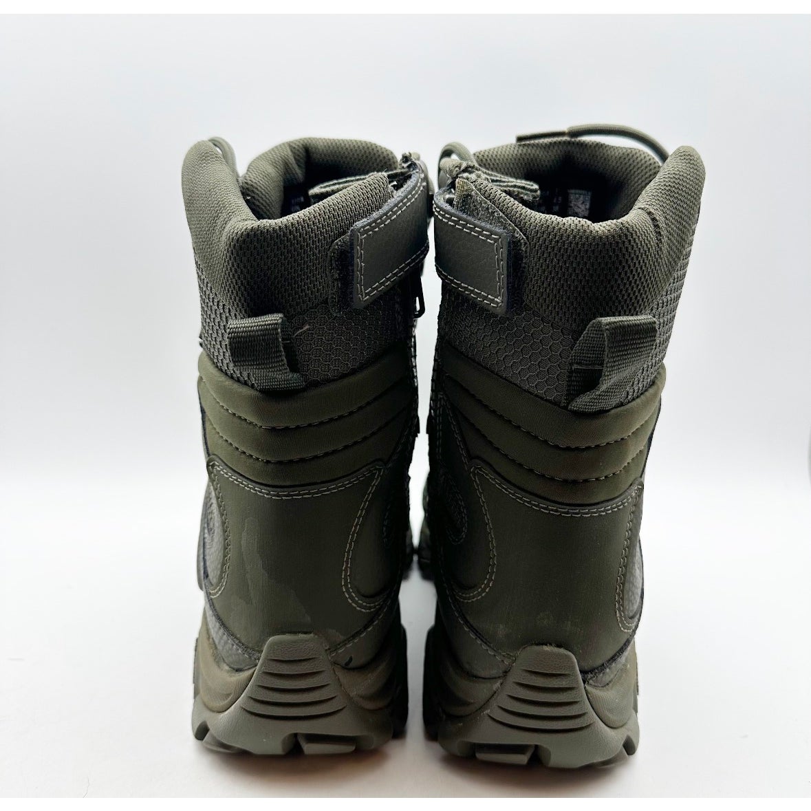 MERRELL Work Moab 3 8" Tactical Boots Mens 5 Womens 7 Green Leather NWOB