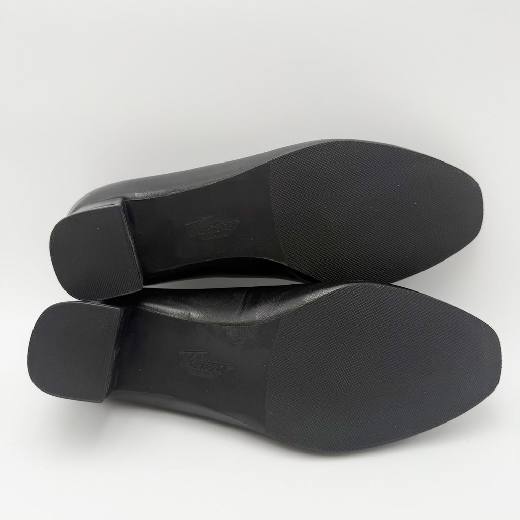 Trotters Womens Daria Pumps Size 9 WW Black Leather Heels NIB