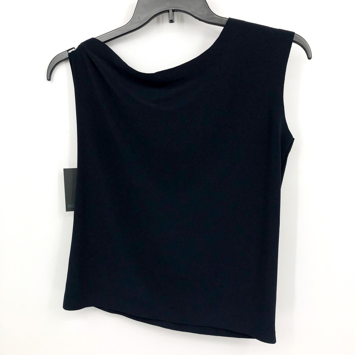 NORMA KAMALI Women's Drop Shoulder Top XS Midnight Navy Blue Jersey Stretch NWT