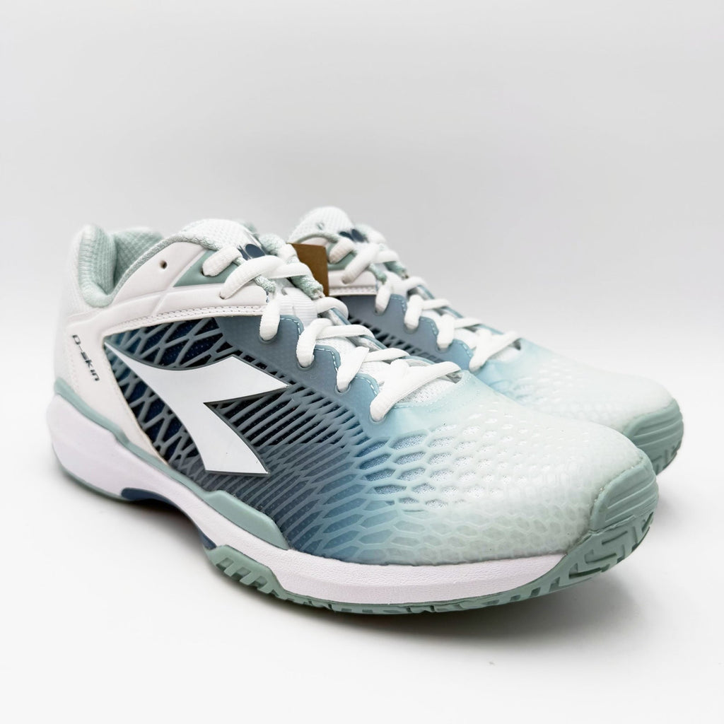 Diadora Womens Speed Competition 7+ AG Tennis Shoes Size 10 EU 41 Blue White NWT