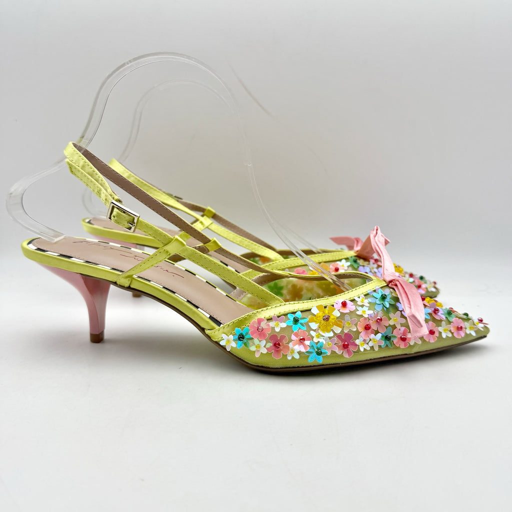 Blue by Betsey Johnson Womens Sadyy Heel US 11 M Multicolor Vegan Leather NWOB
