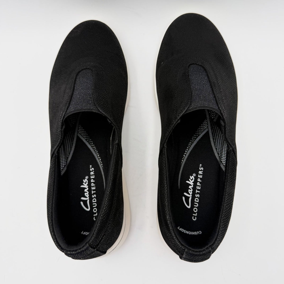 Clarks Womens Breeze Sky Ria Slip On Shoes Size 6.5 EU 37 Black Casual NWOB