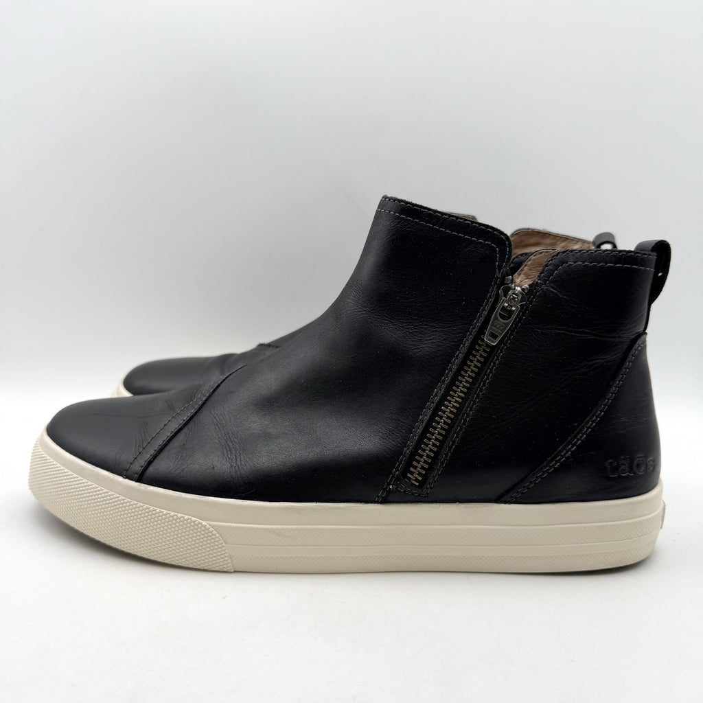 Taos Footwear Womens Double Up Ankle Boots Size 10 M Black Leather NIB