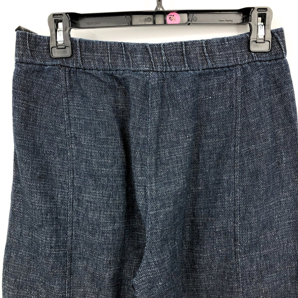 EILEEN FISHER Women's Tweedy Hemp Wide Leg Pants Small Petite Blue Denim NWT