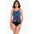 MAGICSUIT Lisa One Piece Swimsuit Size 8 Blue Black Social Butterfly NWT