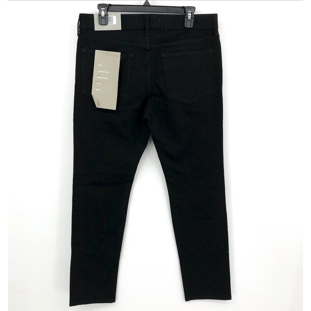 EVERLANE UNIFORM Men's The Slim Jeans 31x32 Black 4-Way Stretch Organic NWT