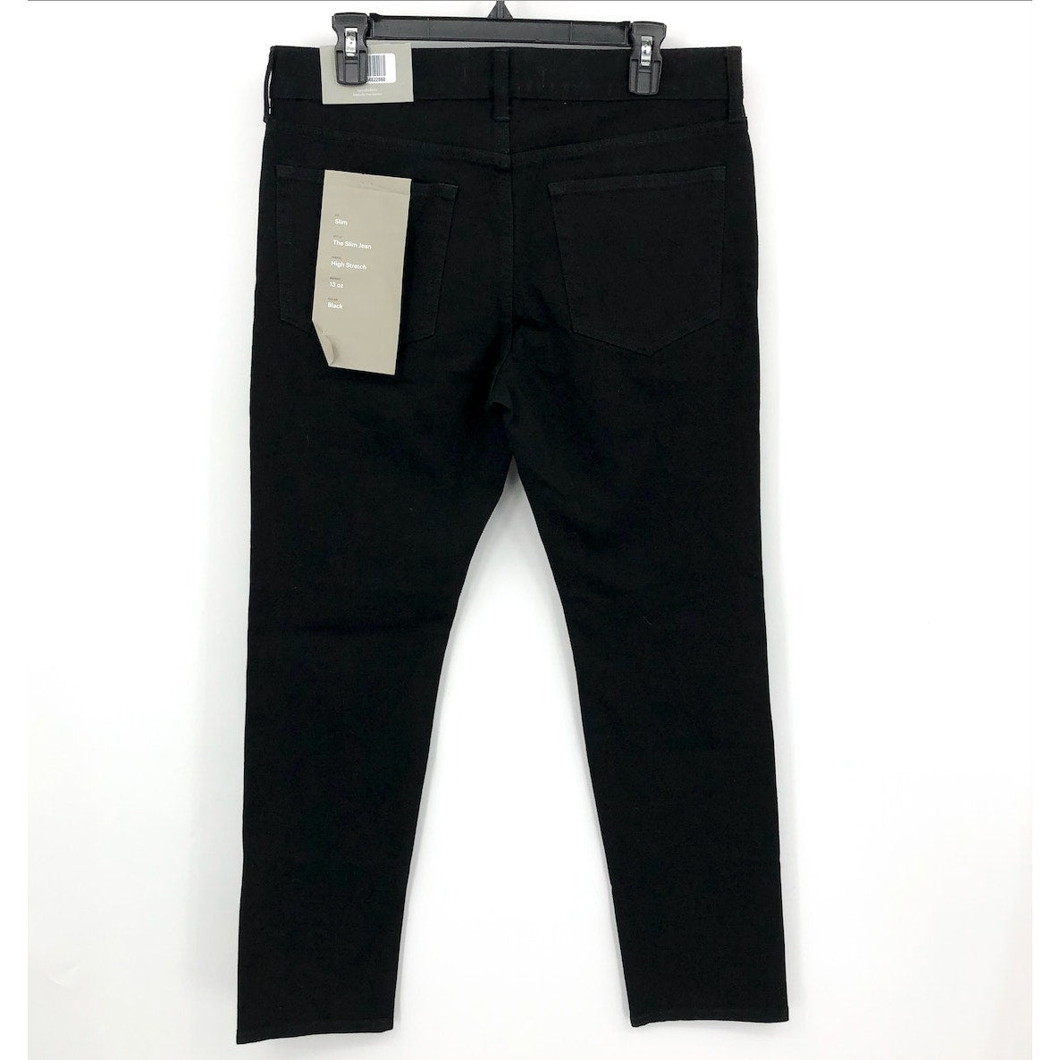 EVERLANE UNIFORM Men's The Slim Jeans 31x32 Black 4-Way Stretch Organic NWT