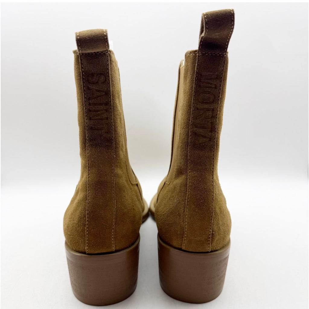 Saint Morta Men's Nomad Pointy Toe Chelsea Boot Size 9 EU 43 Tan Camel Suede NIB