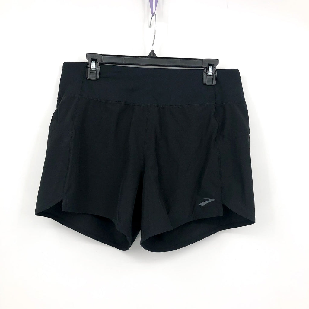 BROOKS Women's Chaser 5" Running Short Medium Black Athletic Lightweight NWT