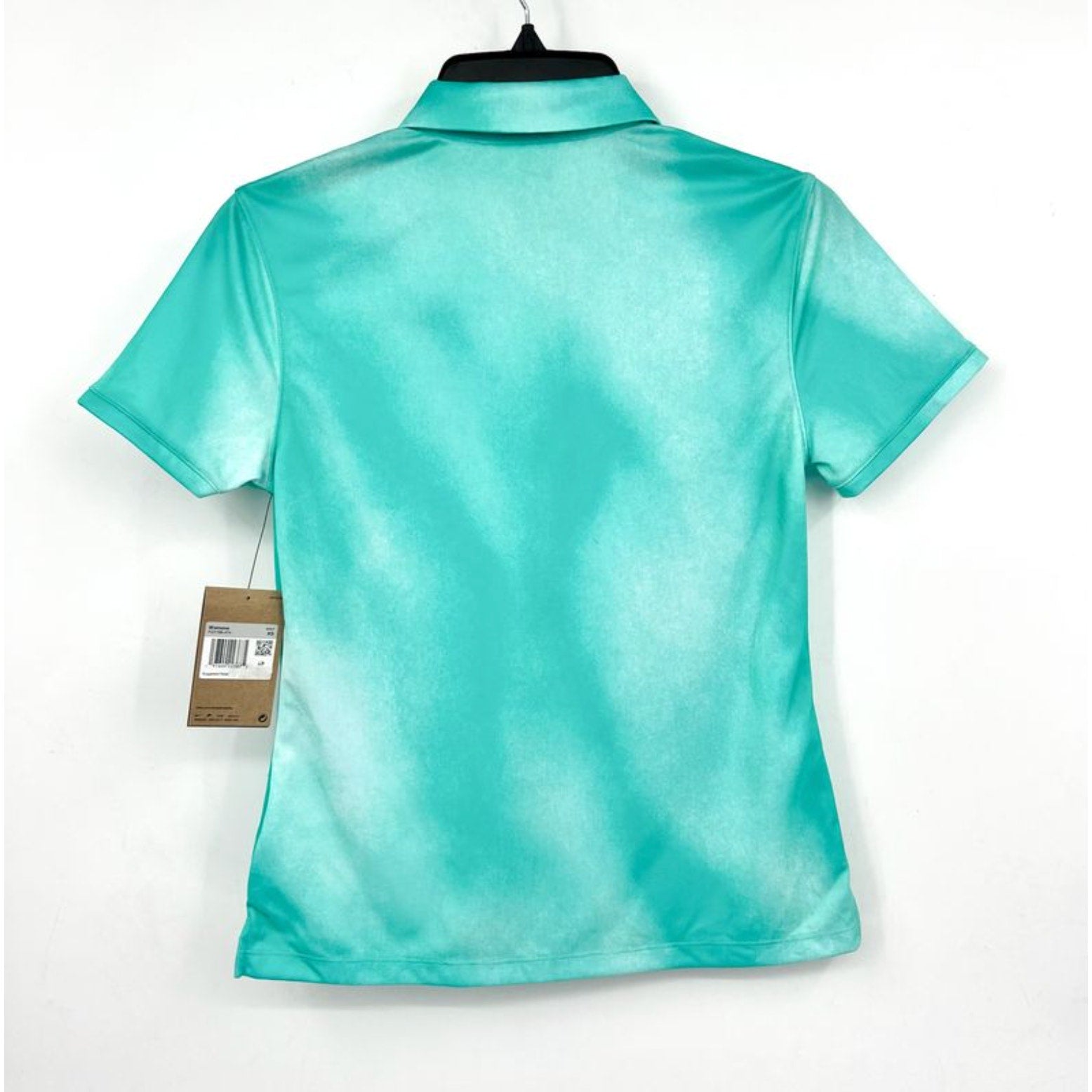 Nike Womens Dri-FIT Golf Polo Shirt XS Green Short-Sleeve Printed NWT
