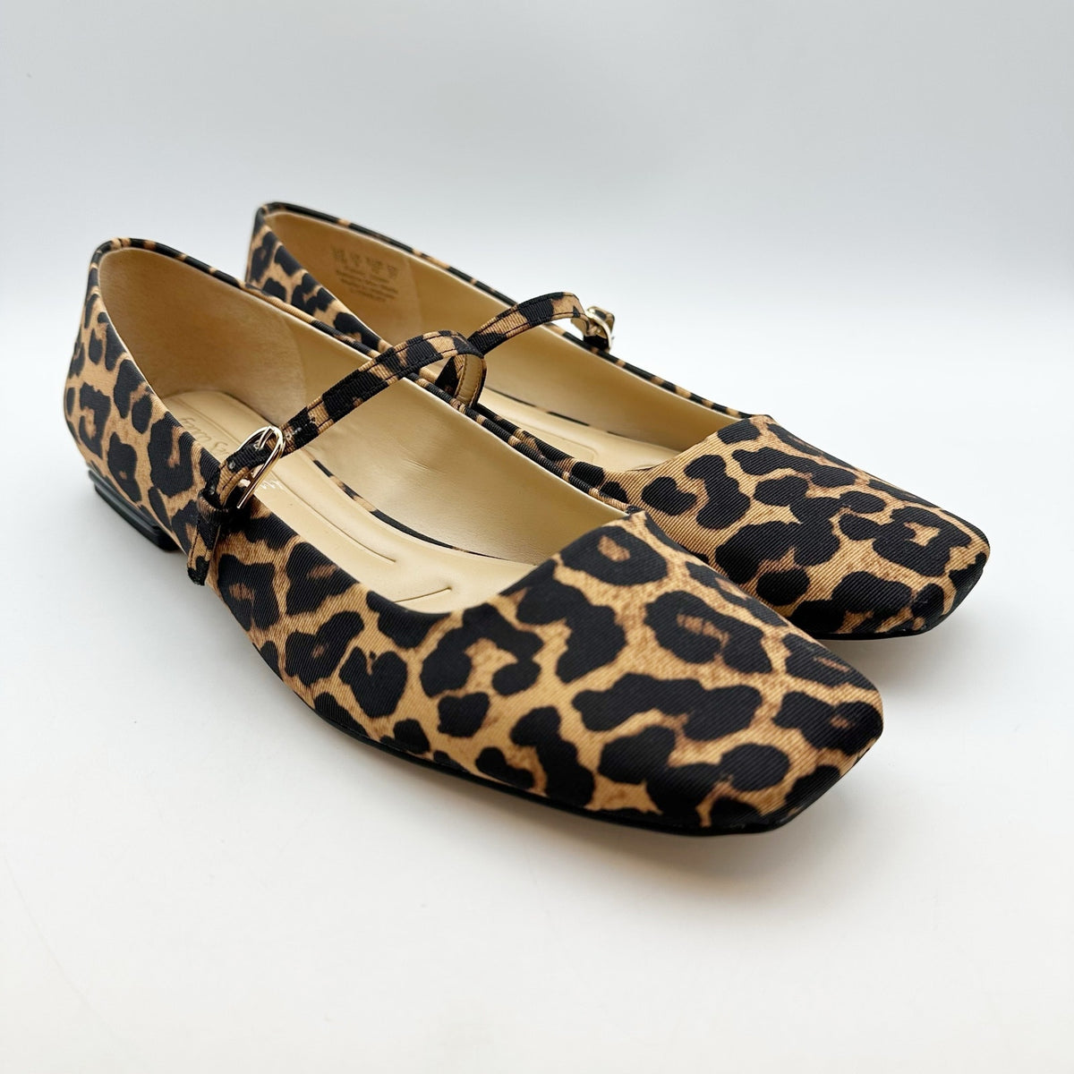 Franco Sarto Womens Tinsley Mary Jane Flats Size 11 M Leopard NWOB