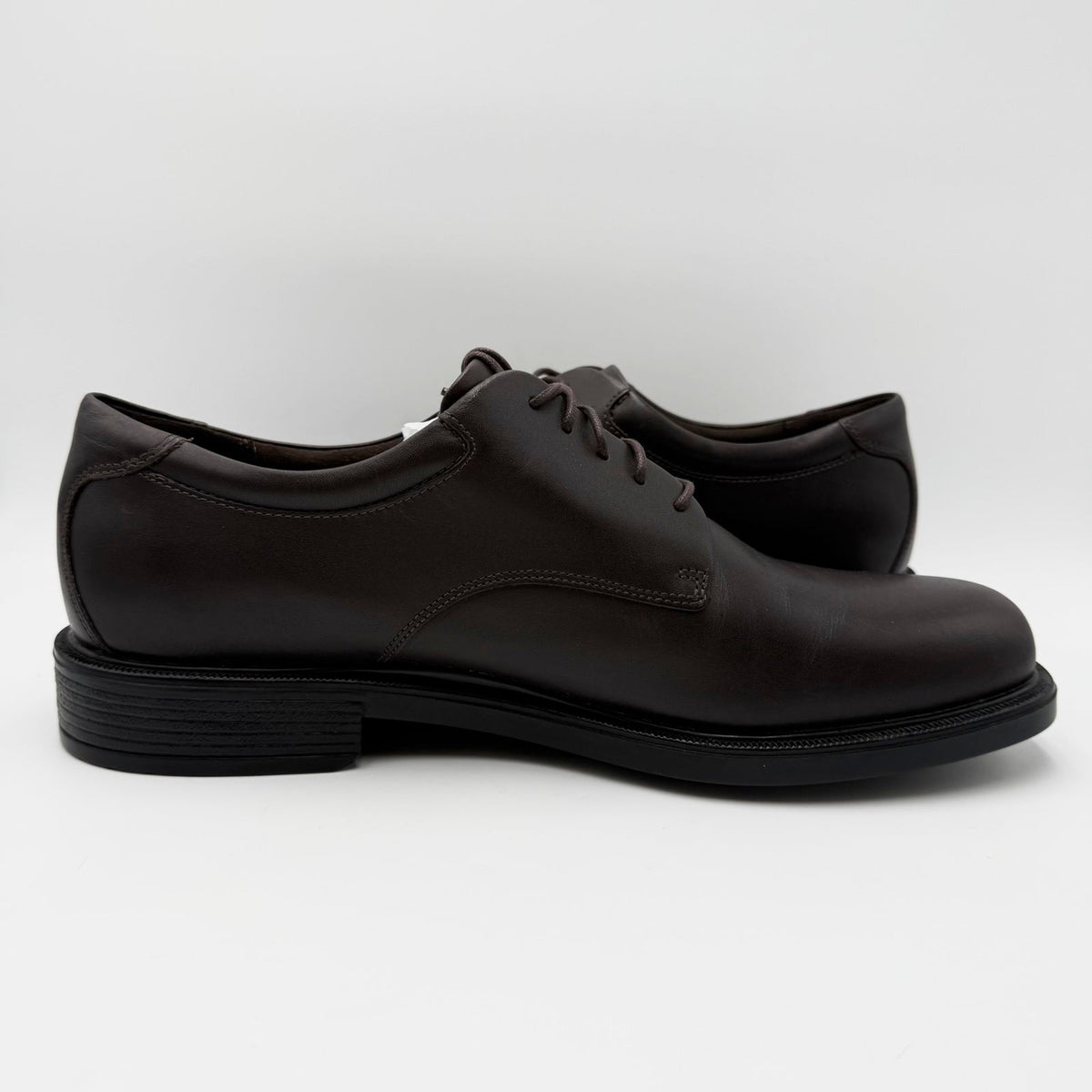 Rockport Mens Margin Plain Toe Oxfords Size 14 EU 49 Chocolate Brown NWOB