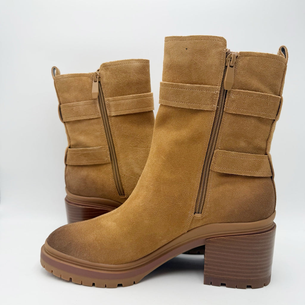 Naturalizer Womens Trina Heeled Boots Size 10 M EU 41 Brown Suede NIB