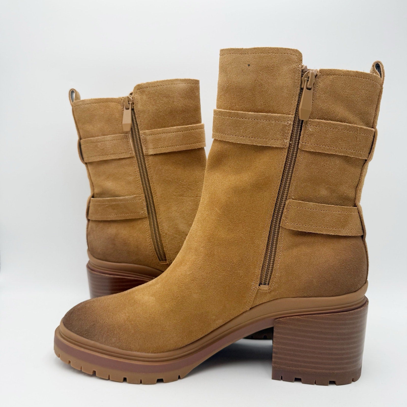 Naturalizer Womens Trina Heeled Boots Size 10 M EU 41 Brown Suede NIB