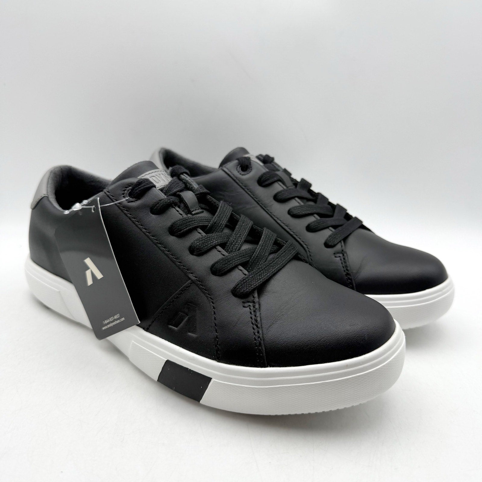 Anodyne Womens No. 27 Casual Sneakers US 8.5 M Black Leather NWT