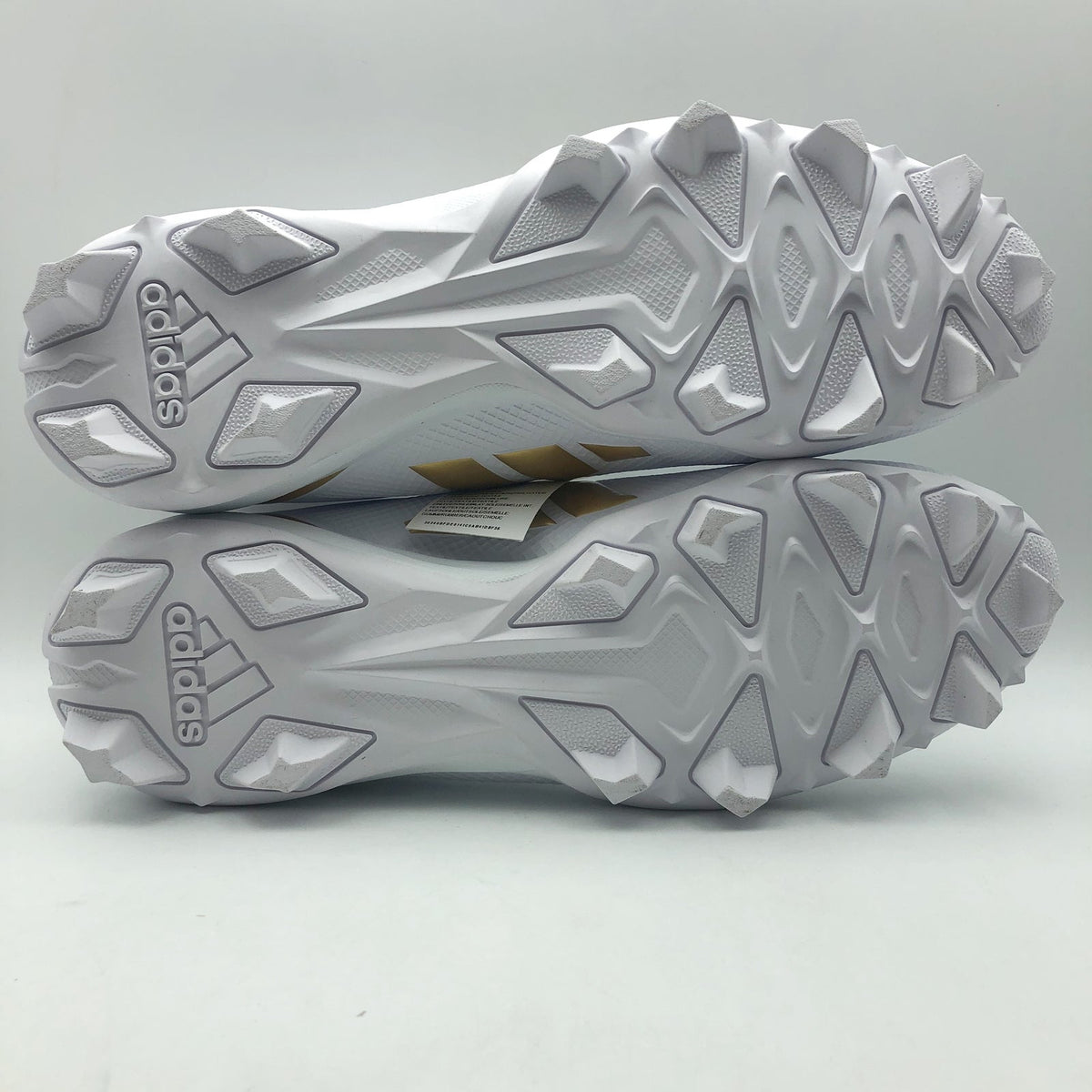 Adidas Mens Adizero Impact 2 Molded Football Cleats Size 13 White Gold NWOB