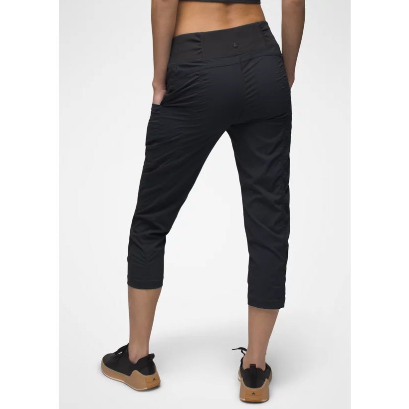 PRANA Women's Koen Capri Pants Small Black Pull-On Drawstring NWT