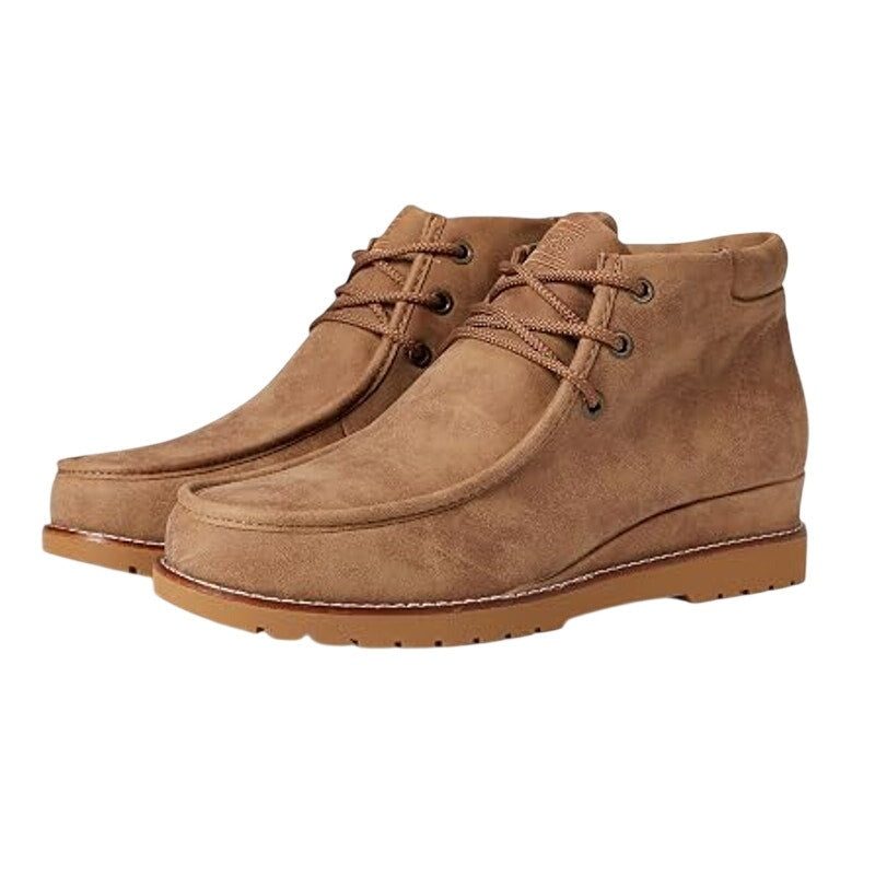 Skechers Womens Chill Wedge Booties US 10 EU 40 Light Brown Vegan Suede NWT