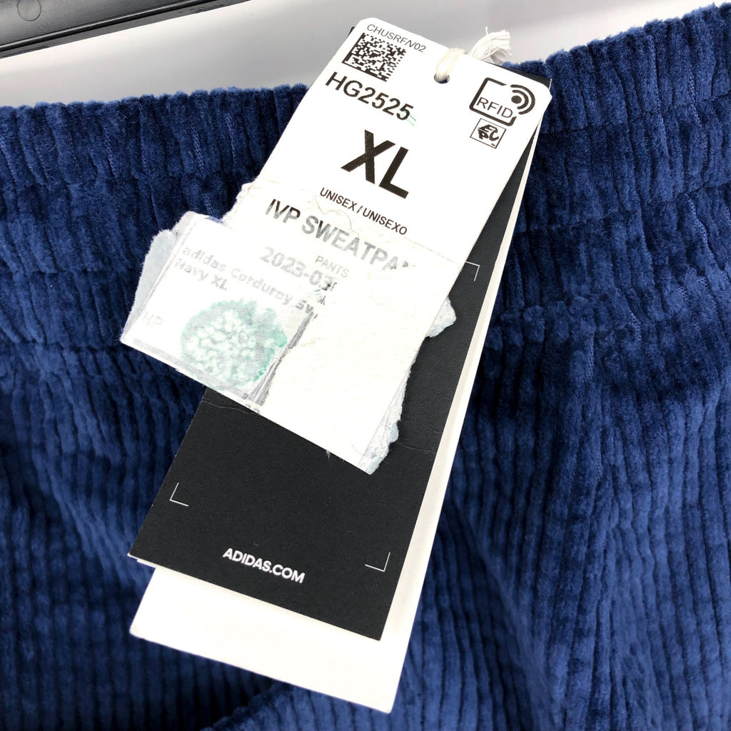 ADIDAS X Ivy Park Unisex Corduroy Sweat Pants XL Dark Blue Heavyweight NWT
