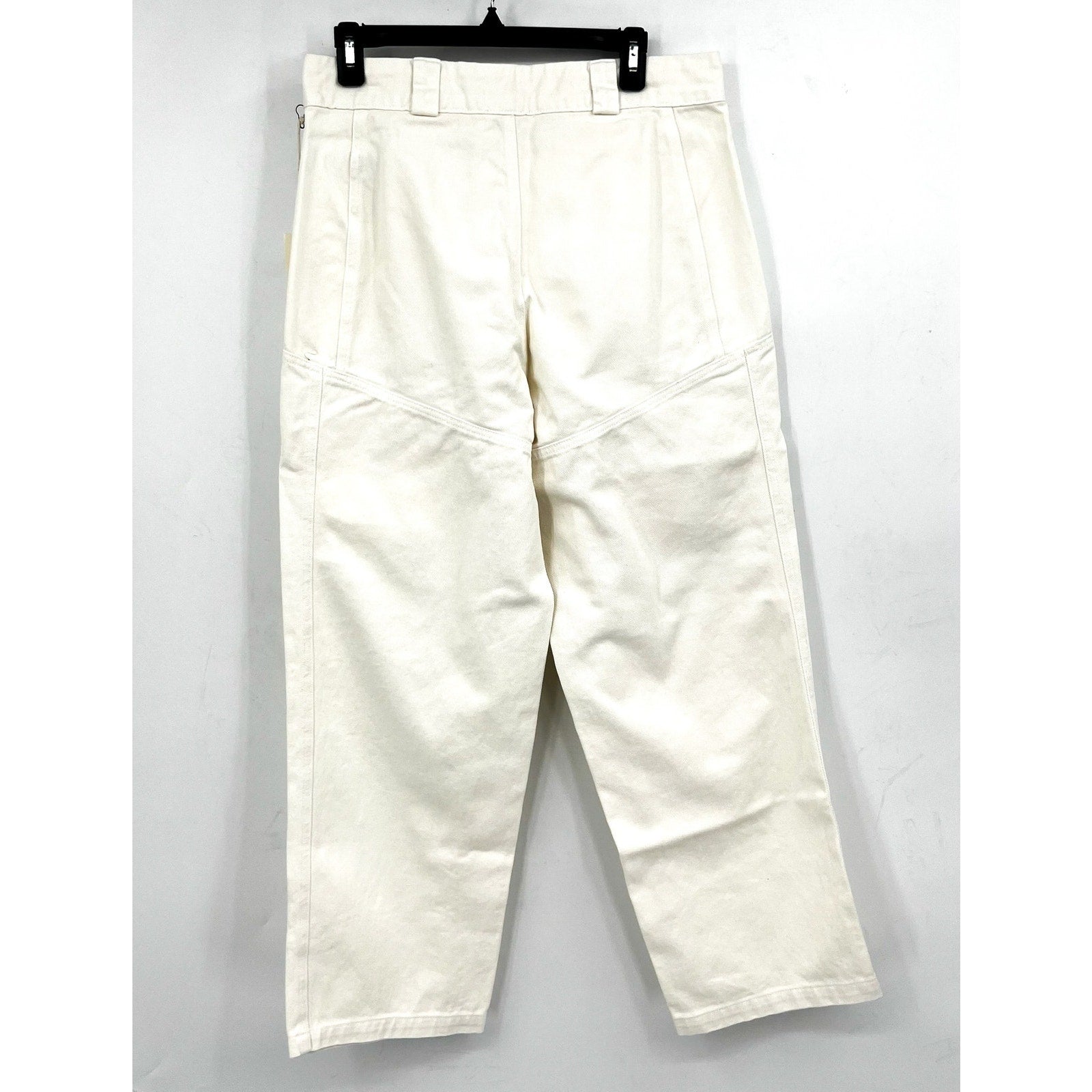 LACAUSA Women's Diego Cargo Trouser Jeans Size 8 Parchment White High Rise NWT