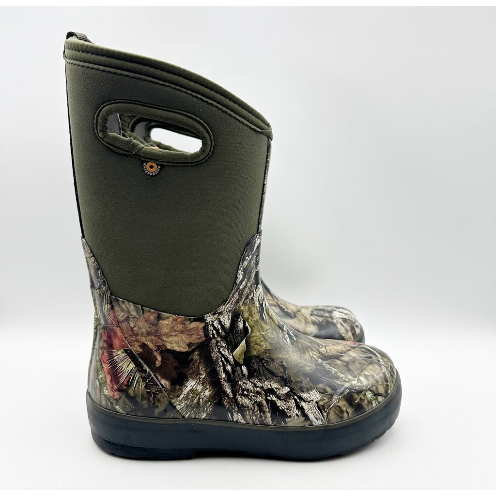Bogs Kids Classic II Mid Boots Youth 3 Green Black Mossy Oak Waterproof NIB