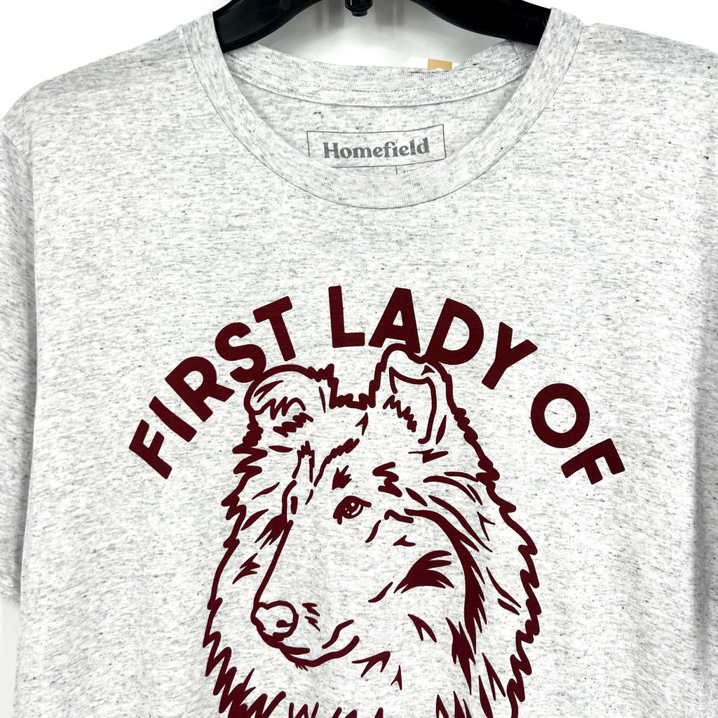 HOMEFIELD Men Texas A&M Aggies Vintage First Lady Of Aggieland Tee XXL Grey NWT