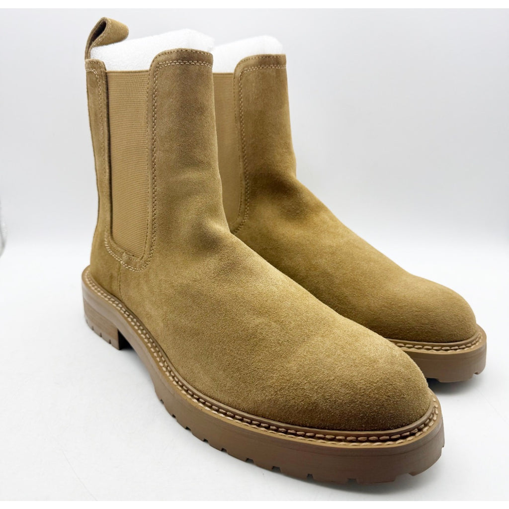 Saint Morta Men's Chunky Chelsea Boots Size 8 EU 42 Tan Camel Suede NIB