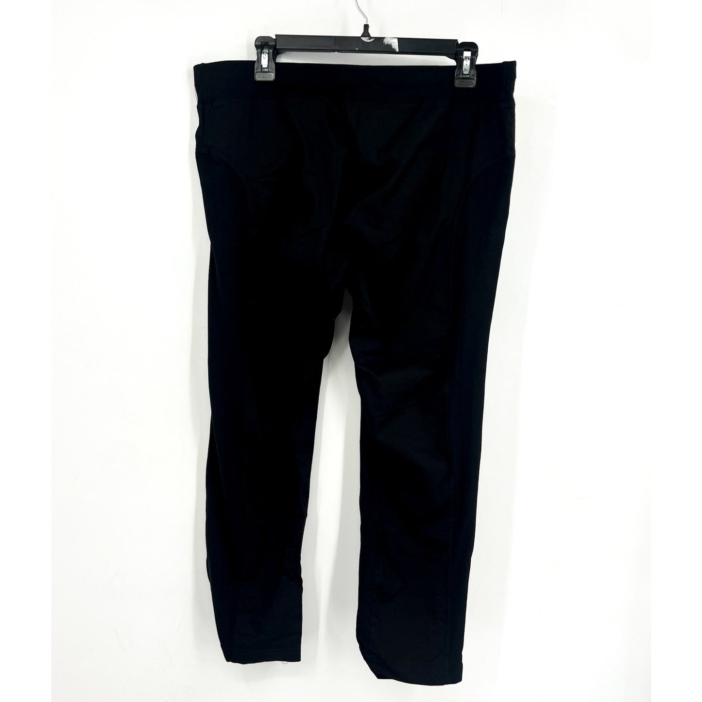 XCVI WEARABLES Women's Jetter Crop Leggings Large Black Ruched Stretch NWT