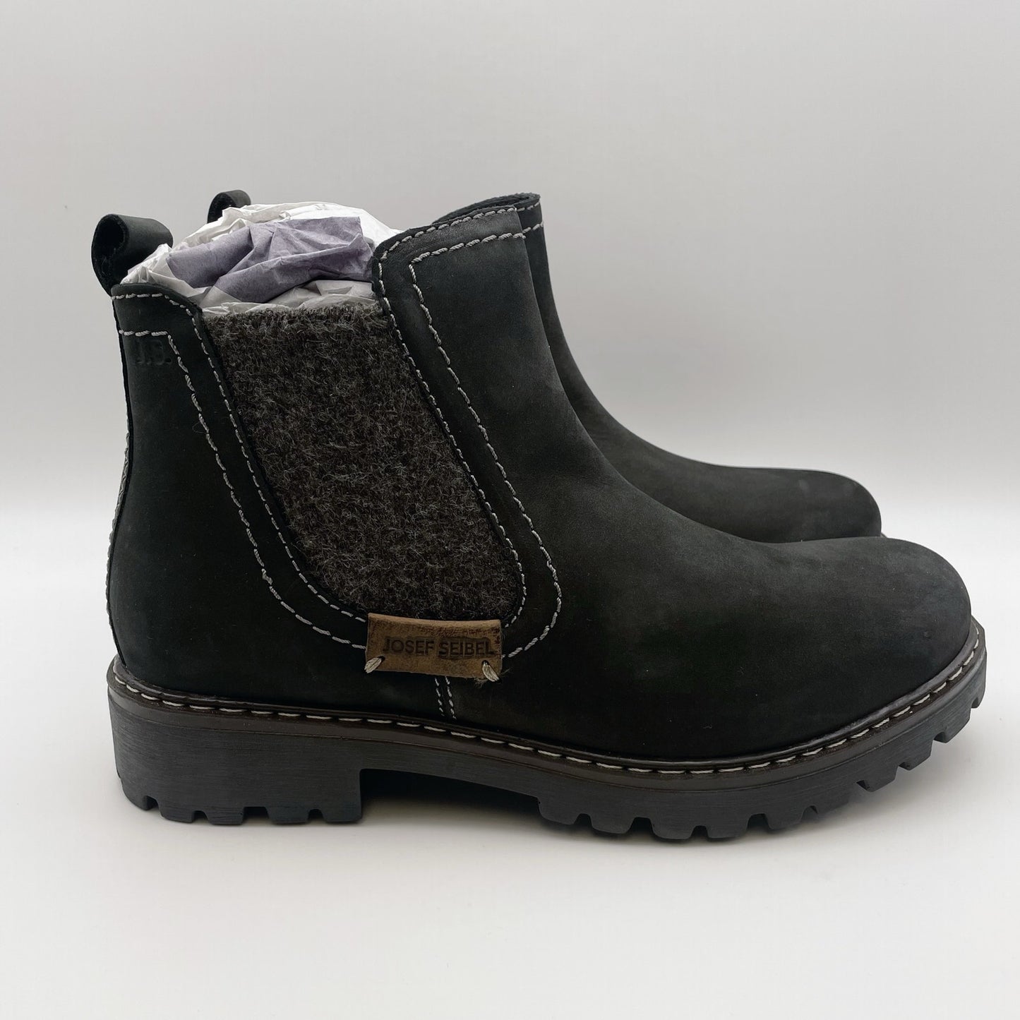 Josef Seibel Women's Marta 03 Boots Size US 8-8.5 EU 39 Black Leather